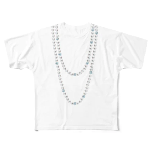 Pearl Diamond NECKLACE フルグラフィックTシャツ