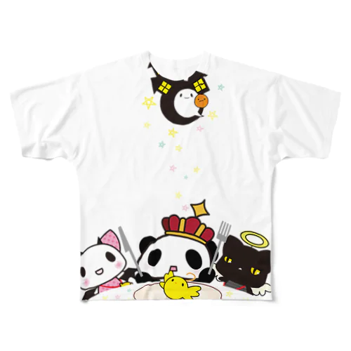 王様ぱんだ。ハロウィン。 All-Over Print T-Shirt