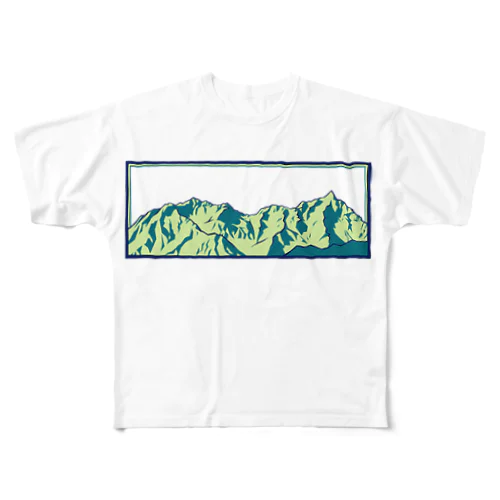 槍穂高連峰B All-Over Print T-Shirt