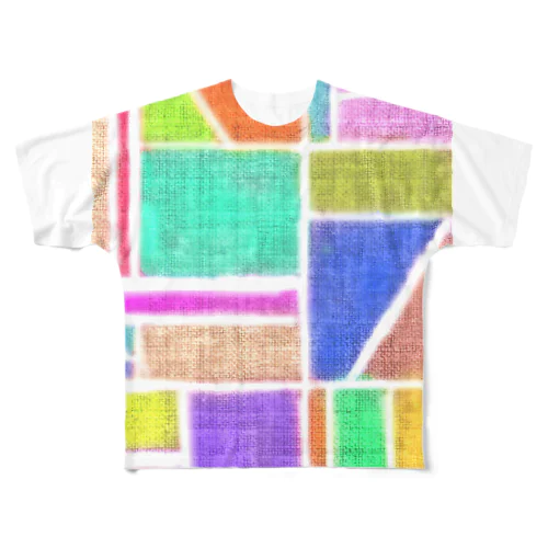 布ぬりえ All-Over Print T-Shirt