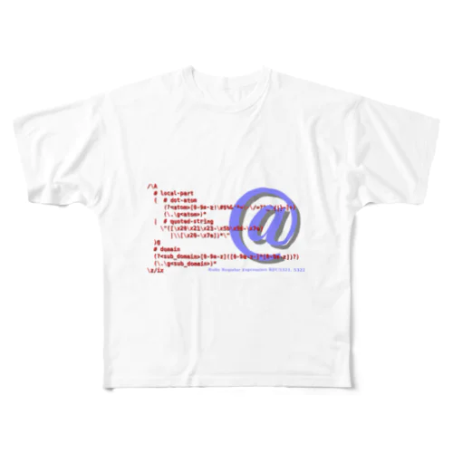 メールアドレス正規表現 1.0.1 All-Over Print T-Shirt
