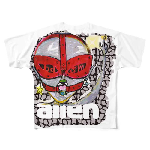 やらかしalien All-Over Print T-Shirt