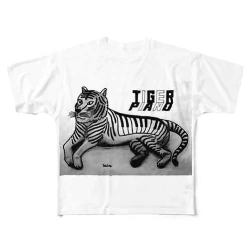 寅ピアノ All-Over Print T-Shirt