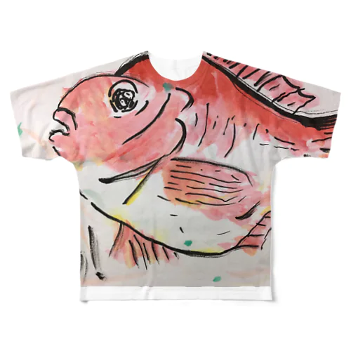 おめでとう(目出鯛！) All-Over Print T-Shirt