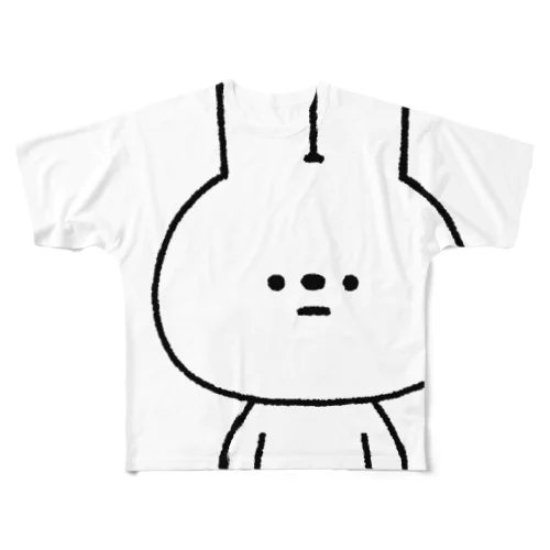 量産うさぎ ノーマル フルグラフィックTシャツ