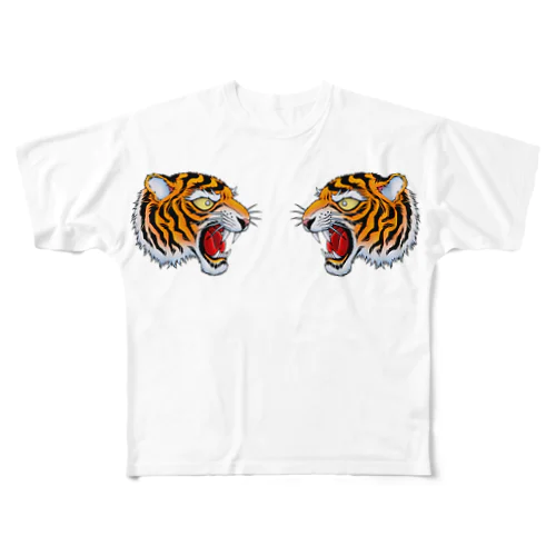 虎！！ フルグラフィックTシャツ