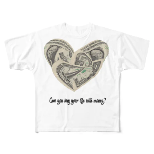 Heart フルグラフィックTシャツ