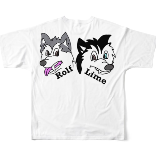 サッカーモチーフハスキー All-Over Print T-Shirt