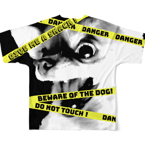 猛犬注意!  フルグラフィックTシャツ