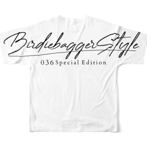 Birdie Bagger Style 036special edition（ブラックロゴ） フルグラフィックTシャツ