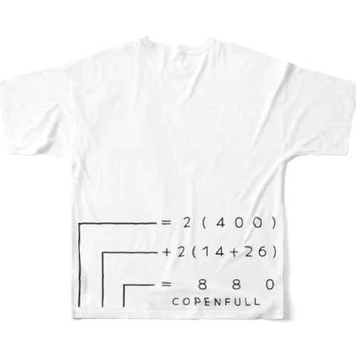 こぺふるロゴ（アナログver.） フルグラフィックTシャツ