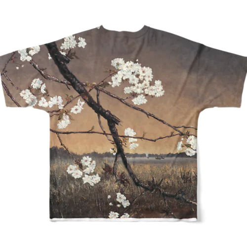 日本画 水墨画　UKIYOE フルグラフィックTシャツ