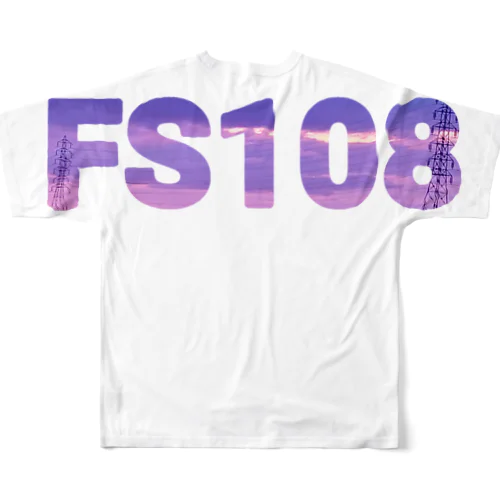 FS108 夕焼けロゴ２ フルグラフィックTシャツ