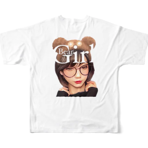 Bear Girl ☆◡̈⋆ フルグラフィックTシャツ