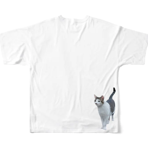 トラミ兄ちゃんリーダーの風格😽✨【nekousagi*∩..∩ロゴ入り】 All-Over Print T-Shirt