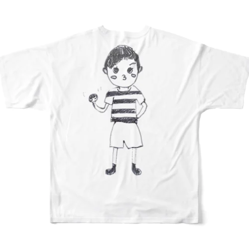 なんでも頑張る君！ All-Over Print T-Shirt