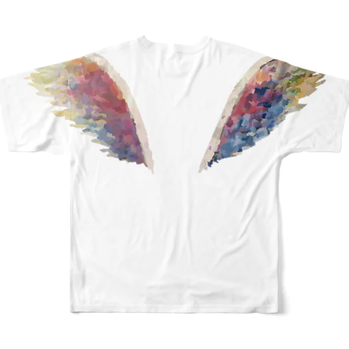 天使の羽 フルグラフィックTシャツ