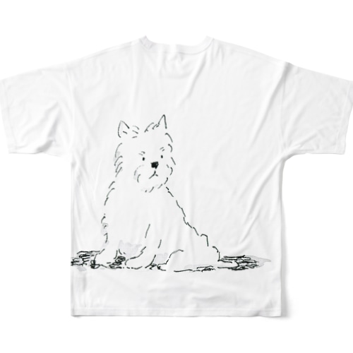 ホワイトテリア All-Over Print T-Shirt