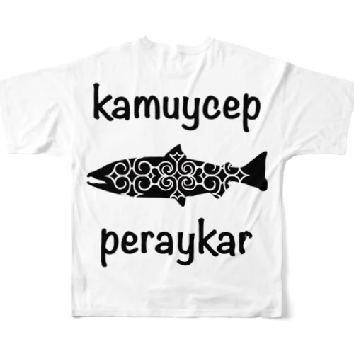 kamuy cep peraykar フルグラフィックTシャツ