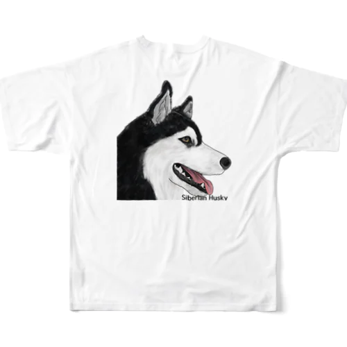 シベリアンハスキー(Siberian husky) All-Over Print T-Shirt