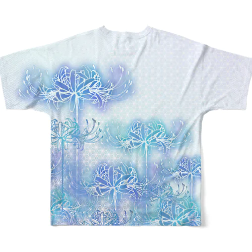 曼珠沙華 - 朧 【月光】群 フルグラフィックTシャツ