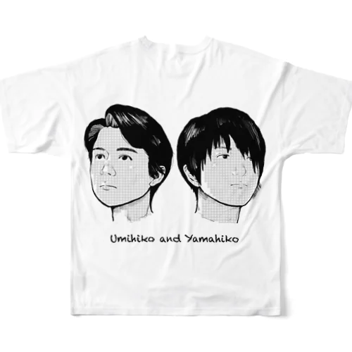 Umihiko & Yamahiko フルグラフィックTシャツ