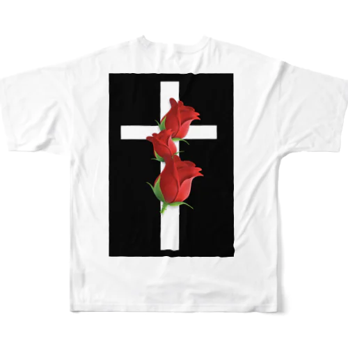 薔薇十字 フルグラフィックTシャツ