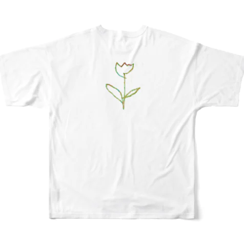 虹色 Tulip All-Over Print T-Shirt