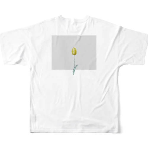 Lemon Tulip × Greige × Logo フルグラフィックTシャツ