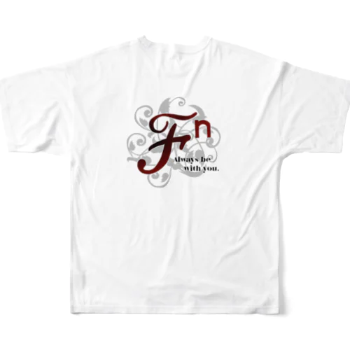 ℱⁿ（世界樹と黒フォント） 西園寺ナミ公式グッズ フルグラフィックTシャツ