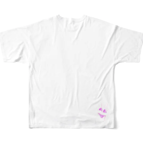 元気な女の子の可愛いランジェリー All-Over Print T-Shirt