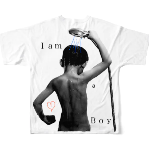 Ｉａｍ a Boy  All-Over Print T-Shirt