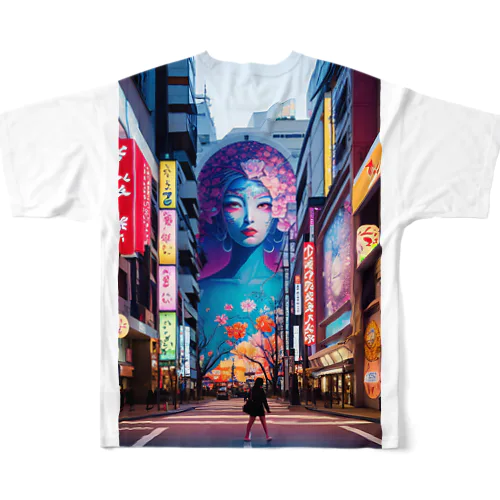 virtual ginza フルグラフィックTシャツ