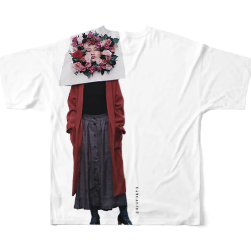 頭の中はお花畑 All-Over Print T-Shirt