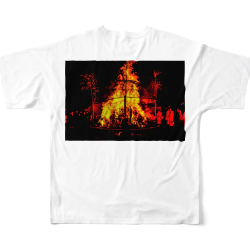 神事　どんど焼き All-Over Print T-Shirt