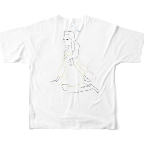 おしりペロン(ロゴなし) All-Over Print T-Shirt