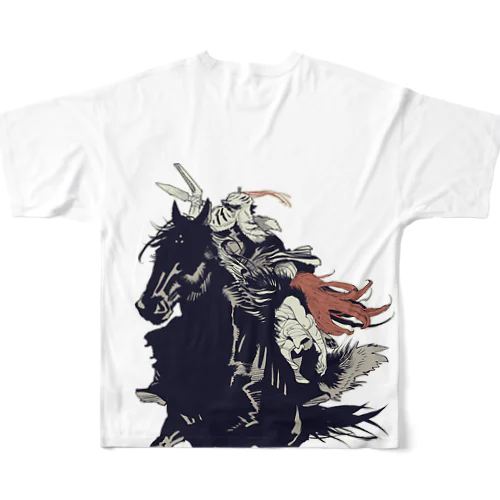 悪霊と黒虎 フルグラフィックTシャツ