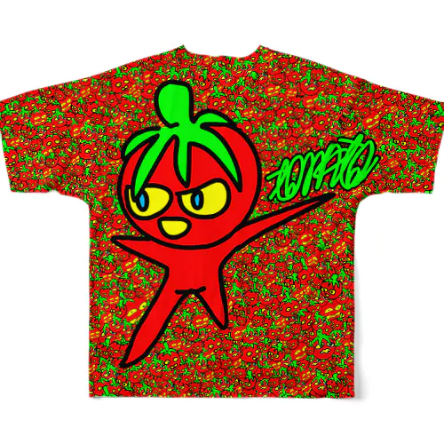 tomato -SUPER TOMATISM- All-Over Print T-Shirt