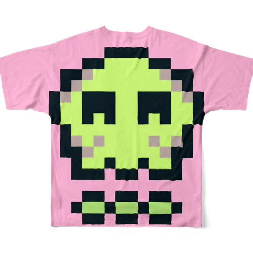 Kawaii SKULL #0037 フルグラフィックTシャツ