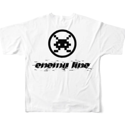 【SUZURI限定】ENEMY LINE ゲーミングロゴ フルグラフィックTシャツ