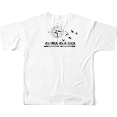 as free as a bird All-Over Print T-Shirt