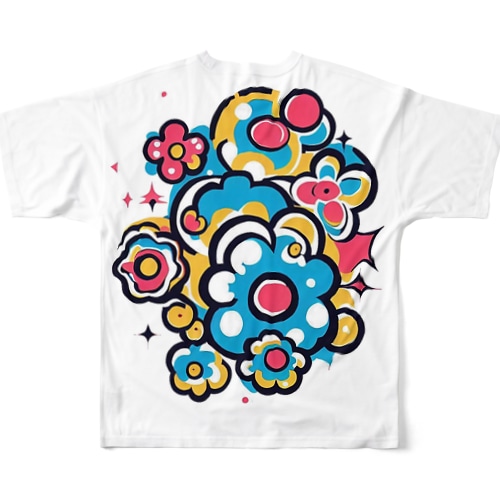 POPフラワーデザイン All-Over Print T-Shirt