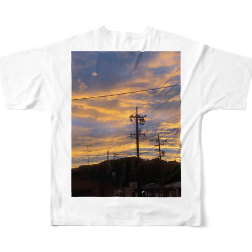 夕焼け All-Over Print T-Shirt