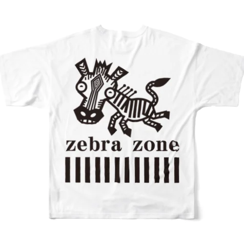 zebra zone フルグラフィックTシャツ