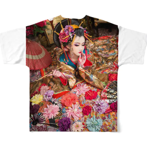 花魁和音 All-Over Print T-Shirt