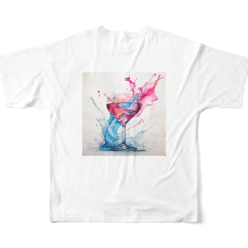  Pink&Blue フルグラフィックTシャツ