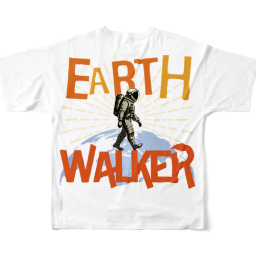 EARTH WALKER （地球歩行士）【英語バージョン】 フルグラフィックTシャツ