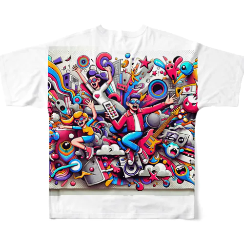 ポップアート All-Over Print T-Shirt