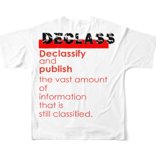 DECLASSーⅡ フルグラフィックTシャツ