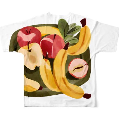 豊楽（ほうらく）　-りんごとバナナ- フルグラフィックTシャツ